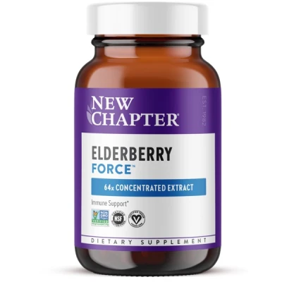 New Chapter - Elderberry Force | 60 Vegan Capsules