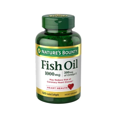 Nature's Bounty Fish Oil 1,000 Mg, 120 Softgels