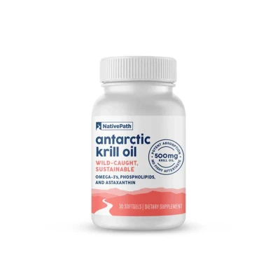 Native Path Antarctic Krill Oil 500mg 30 Softgels