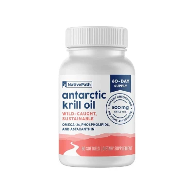 Native Path Antarctic Krill Oil 500mg 60 Softgels