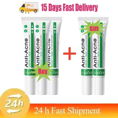 3pcs Salicylic Acid Acne Treatment Face Cream Repair Pimple Spots Deep Cleaning Pore Anti-acne Scar Oil Control Moisturizer Skin Care