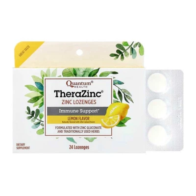 Quantum Health TheraZinc Zinc 24 Lemon Lozenges