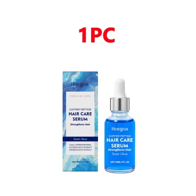 Copper Peptide Hair Growth Serum Dual Peptides Licorice Root Extract Anti Hair Loss Treatment Thinning Hair Scalp Care Essence