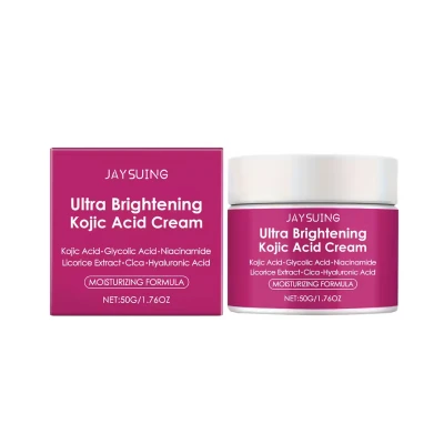 Kojic Acid Face Cream Brightening Moisturizer With Hyaluronic Acid Licorice Extract For Glowing Skin Hydration Brighten Skin