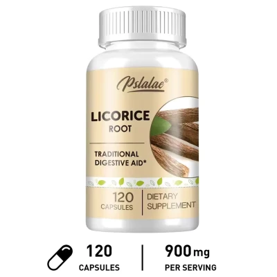 120caps Licorice Root - High Strength Antioxidant Supplement Supports Heart Health Non-GMO Digestive Health Support