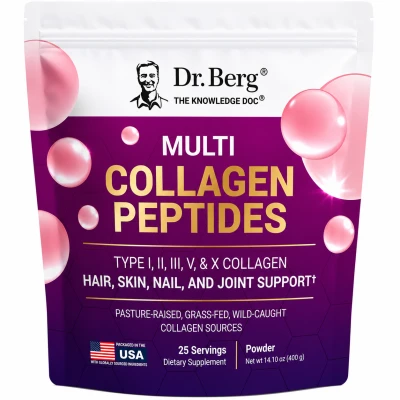 Dr. Berg Multi Collagen Peptides Powder Net wt 14.10 oz (400 g)