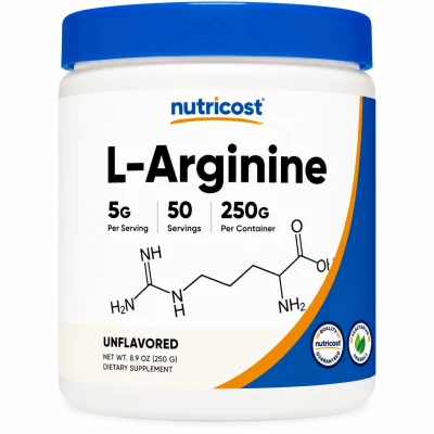 Nutricost L-Arginine Powder 250g Unflavoured