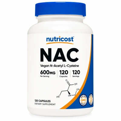 Nutricost NAC (N-Acetyl L-Cysteine) 600 mg 120 Capsules