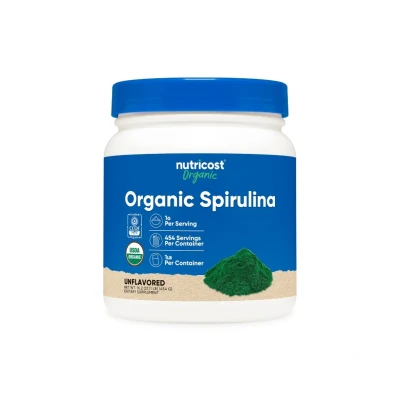 Nutricost Organic Spirulina 1lb (454 g) Powder