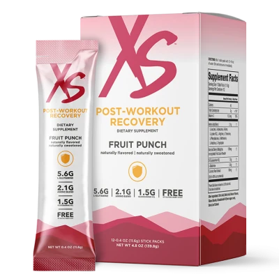XS Post-Workout Recovery – Fruit Punch (12 Stick Packs)