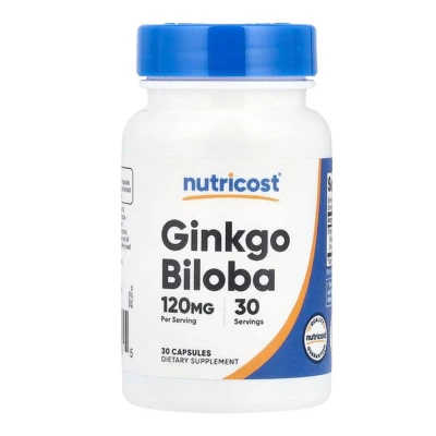 Nutricost Ginkgo Biloba Dietary Supplement 120mg 30 Capsules