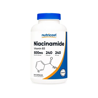 Nutricost Niacinamide (Vitamin B3) 500mg 240 Capsules