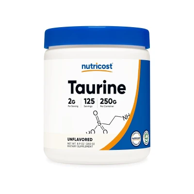 Nutricost Taurine 250g 2g 125 Powder