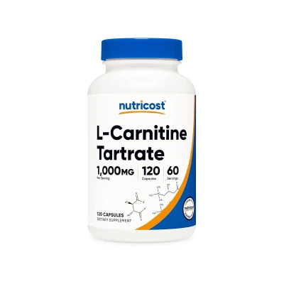 Nutricost L-Carnitine Tartrate 1000mg 120 Capsules