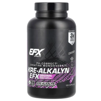 EFX Sports Kre-Alkalyn EFX 120 Capsules (750 mg per Capsule)