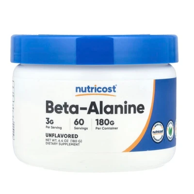 Nutricost Beta-Alanine Unflavoured 180g 60 Powder