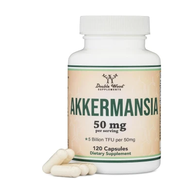 Double Wood Akkermansia Supplement 50mg 120 Capsule
