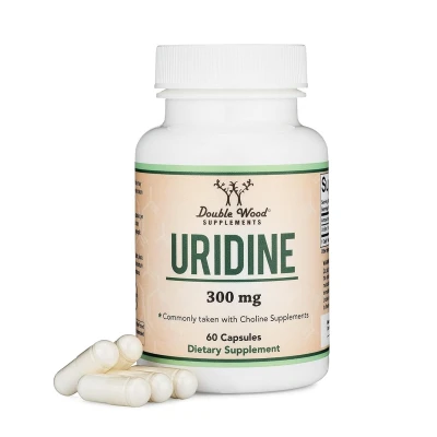 Double Wood Suplement Alpha GPC + Uridine Bundle 300mg 60 Capsule