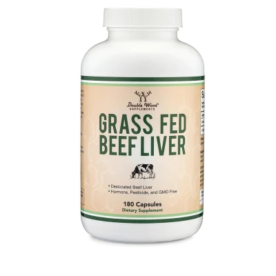 Double Wood Supplement Grass Fed Beef Organ 300mg 180 Capsule