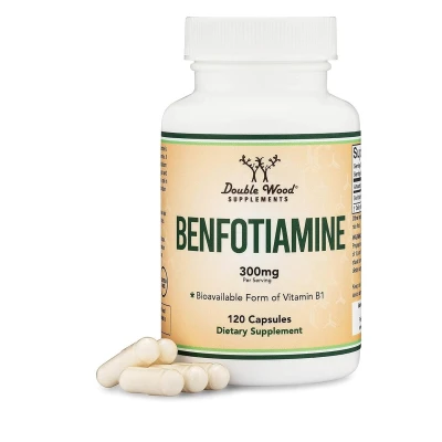 Double Wood Supplement Benfotiamine 300mg 120 Capsule