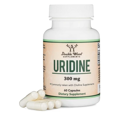 Double Wood Suplement CDP Choline + Uridine Bundle 300mg 60 Capsule