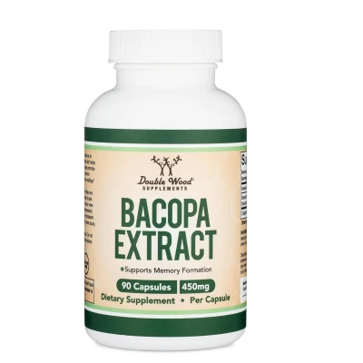 Double Wood Supplement Bacopa Monnieri Extract Supplement 90 Capsule 450mg