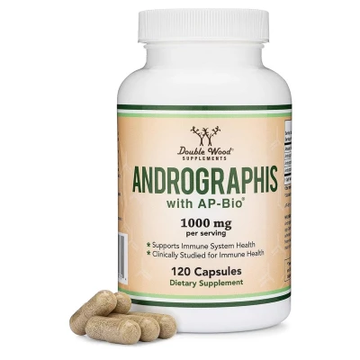Double Wood Suplement Andrographis With AP- Bio 1000mg 120 Capsule