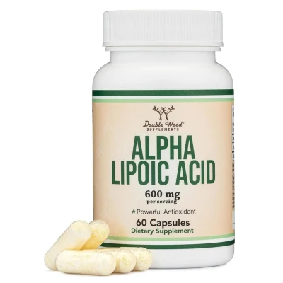 Double Wood Alpha Lipoic Acid Supplement 600mg 60 Capsule