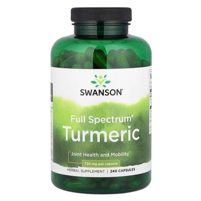 Swanson Full Spectrum Turmeric 720mg Per Capsule 240 Vegan Capsules