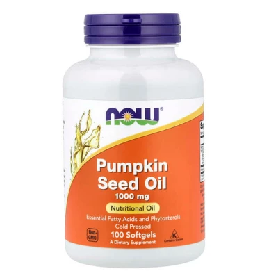 NOW Foods Pumpkin Seed Oil 1000mg Nutritional 100 Softgels