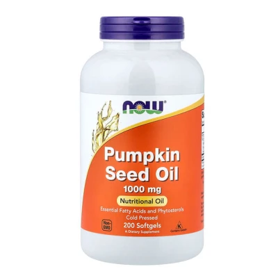 NOW Foods Pumpkin Seed Oil 1000mg Nutritional 200 Softgels