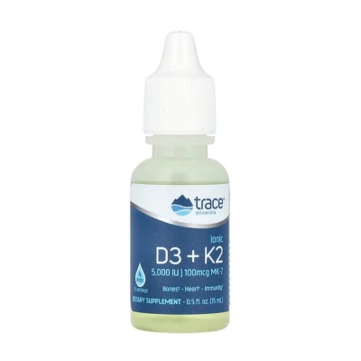 Trace Ionic D3 + K2 5000IU 100mcg 0.5 fl oz (15ml)
