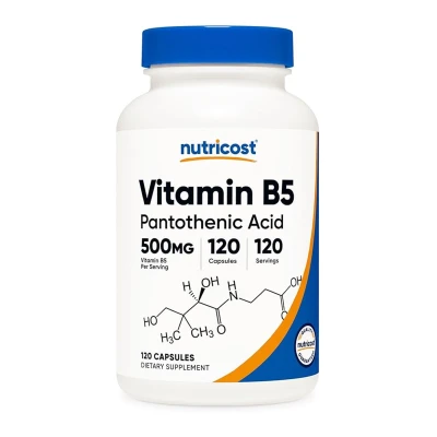 Nutricost Vitamin B5 (Pantothenic Acid) 500mg 120 Capsules