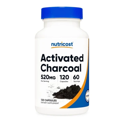 Nutricost Activated Charcoal 520mg 120 Capsules