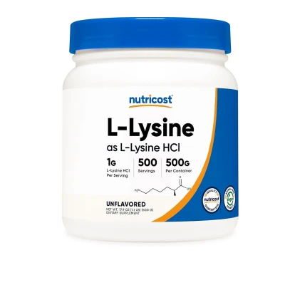 Nutricost L-Lysine HCl 500g 500 Powder