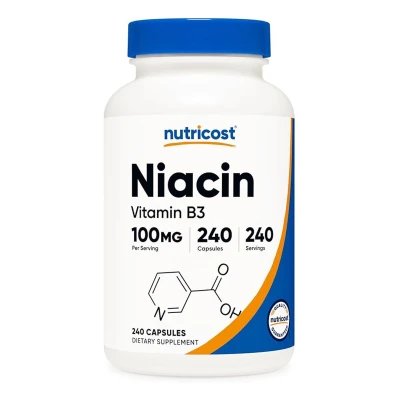 Nutricost Niacin (Vitamin B3) 100mg 240 Capsules