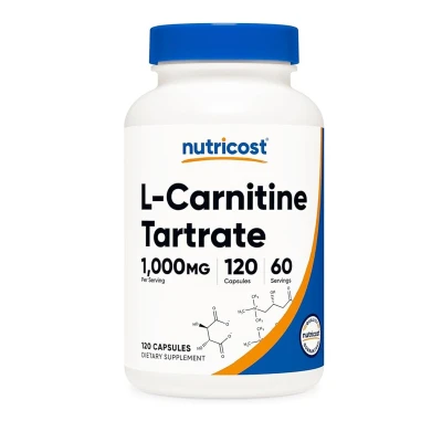 Nutricost L-Carnitine Tartrate 1000mg 120 Capsules