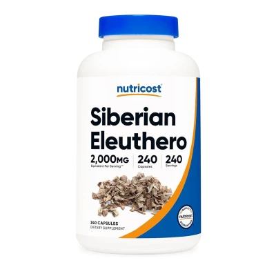 Nutricost Siberian Eleuthero Equivalent 2000mg 240 Capsules