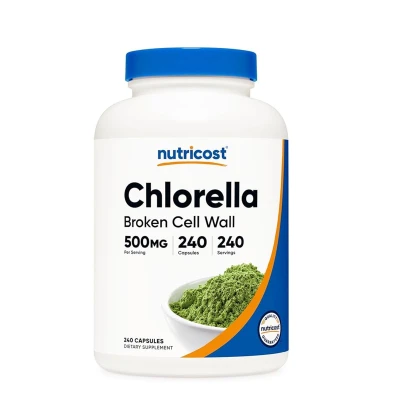 Nutricost Chlorella (Broken Cell Wall) 500mg 240 Capsules