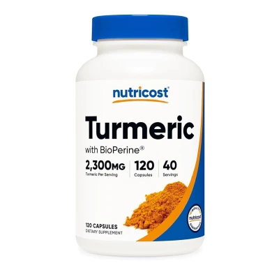 Nutricost Turmeric with BioPerine 2300mg 120 Capsules