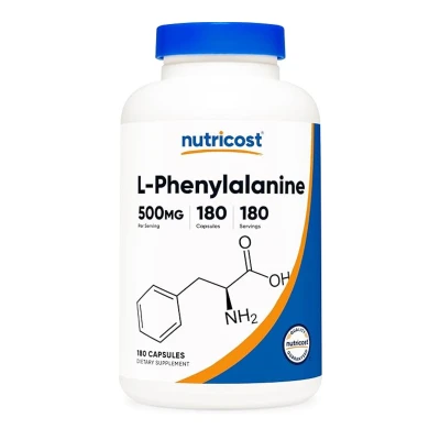 Nutricost L-Phenylalanine 500mg 180 Capsules