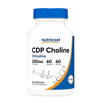 Nutricost CDP Choline (Citicoline) 300mg 60 Capsules