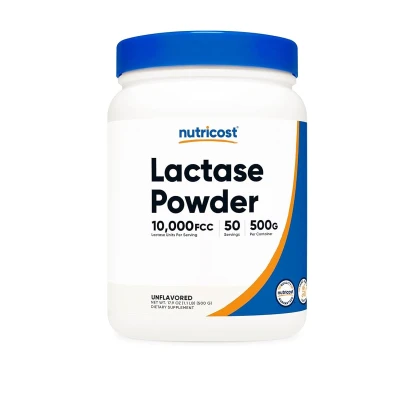 Nutricost Lactase 10000 FCC Units 500g Powder