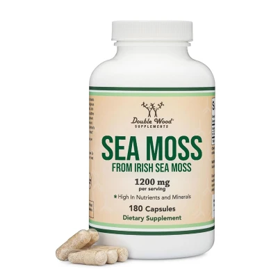 Double Wood Suplement Irish Sea Moss 1200mg 180 Capsule