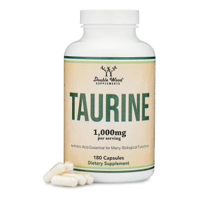 Double Wood L-Taurine Supplement 1000mg 180 Capsules