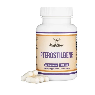 Double Wood Suplement Pterostilbene 100mg 60 Capsule