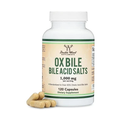 Double Wood Supplement Ox Bile Salt 1000mg per Serving 120 Capsule