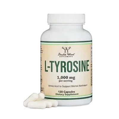 Double Wood Supplement L-Tyrosine 1000mg Per Serving 120 Capsule