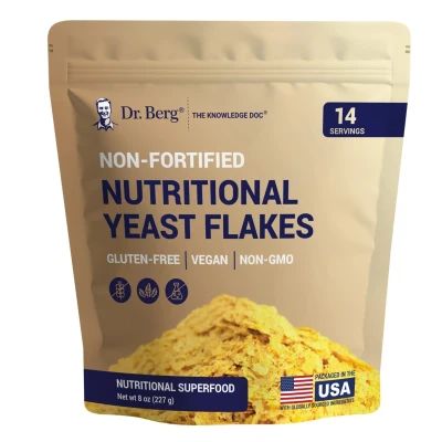 Dr Berg Nutritional Yeast Flakes Nutritional Superfood 8 Oz 227g
