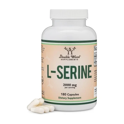 Double Wood Supplement L-Serine 2000mg Per Serving 180 Capsule